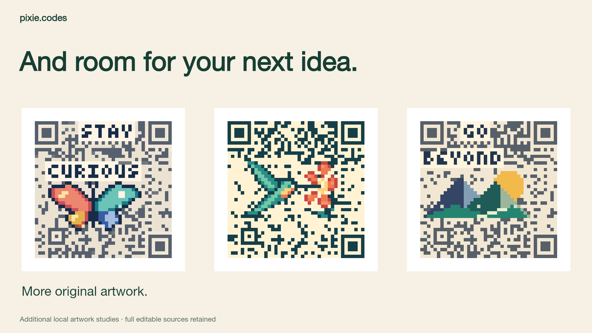 Watch pixie.codes · The art is the code